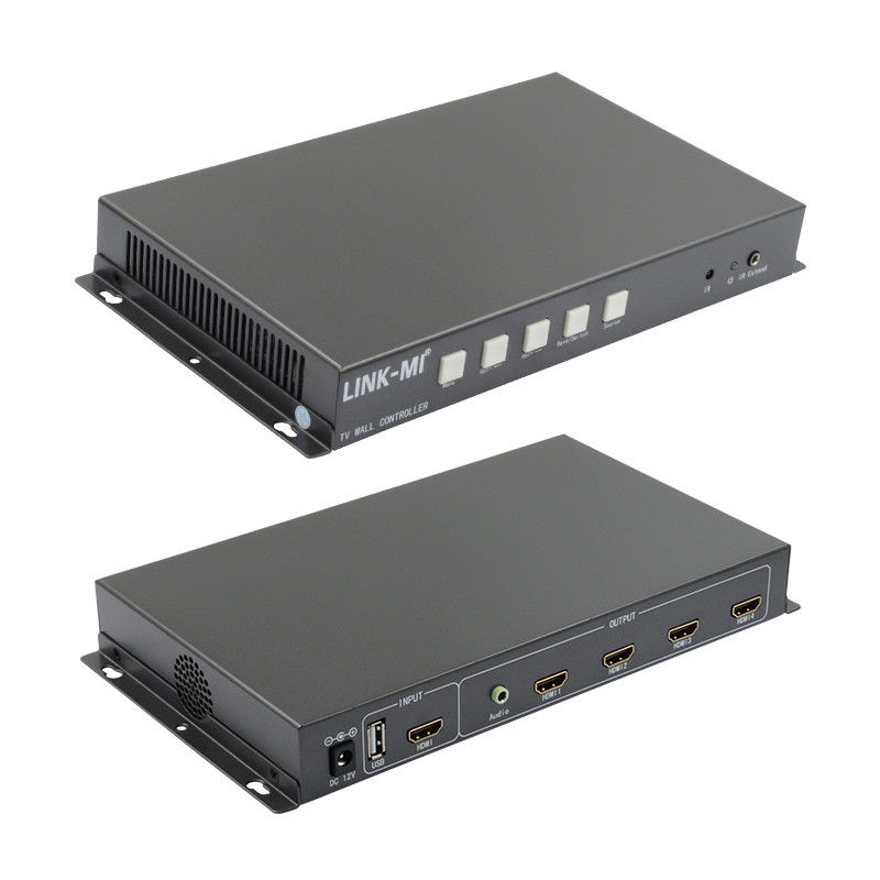 2X2 Video Wall Controller Υποστήριξη HDMI USB σήμα εισόδου 1080P Για διαφήμιση