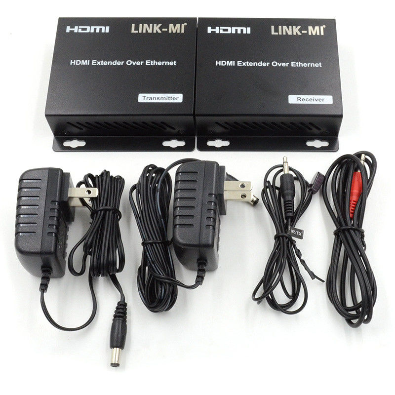 120M HDMI Extender AV πάνω από IP 1080P με IR Support Point To Many To Many Cascading