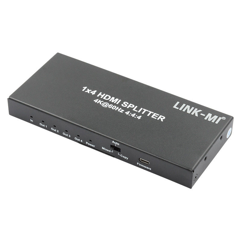 HDMI 2.0 HDMI Extender Splitter 60Hz 1x4 Υποστήριξη 3D 18G HDR 1 Σε 4 Εξωτερικός AV Splitter