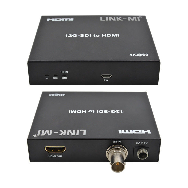 12G 6G 3G SDI σε HDMI Υποστήριξη μετατροπέα βίντεο YUV4:22 Μαξ 120μ