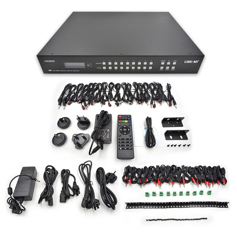 9x9 70M HDMI επεξεργαστής τοίχου βίντεο Hdmi Splitter 3x3 4K HDMI Matrix Extender