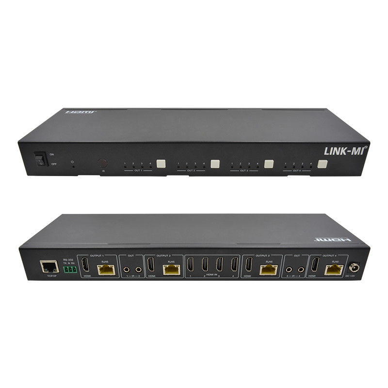 70M 4X4 HDMI Matrix με λειτουργία IR Matrix 18Gbps 4K@60Hz HDMI 2.0b POC