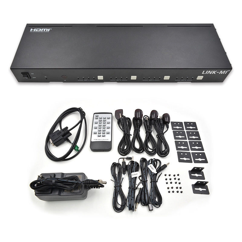 70M 4X4 HDMI Matrix με λειτουργία IR Matrix 18Gbps 4K@60Hz HDMI 2.0b POC