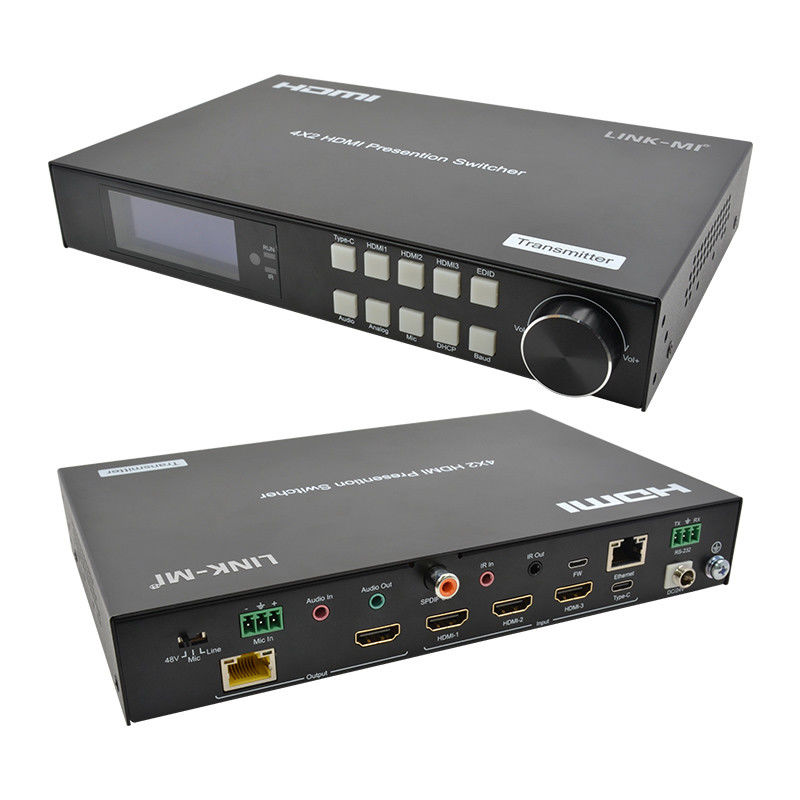 18Gbps 4K Video HDMI Switch 2.0 HDBaseT Switch με εισόδους HDMI και USB - C