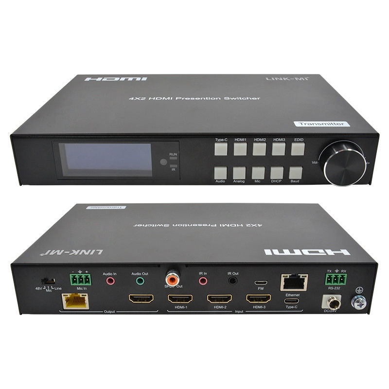 18Gbps 4K Video HDMI Switch 2.0 HDBaseT Switch με εισόδους HDMI και USB - C