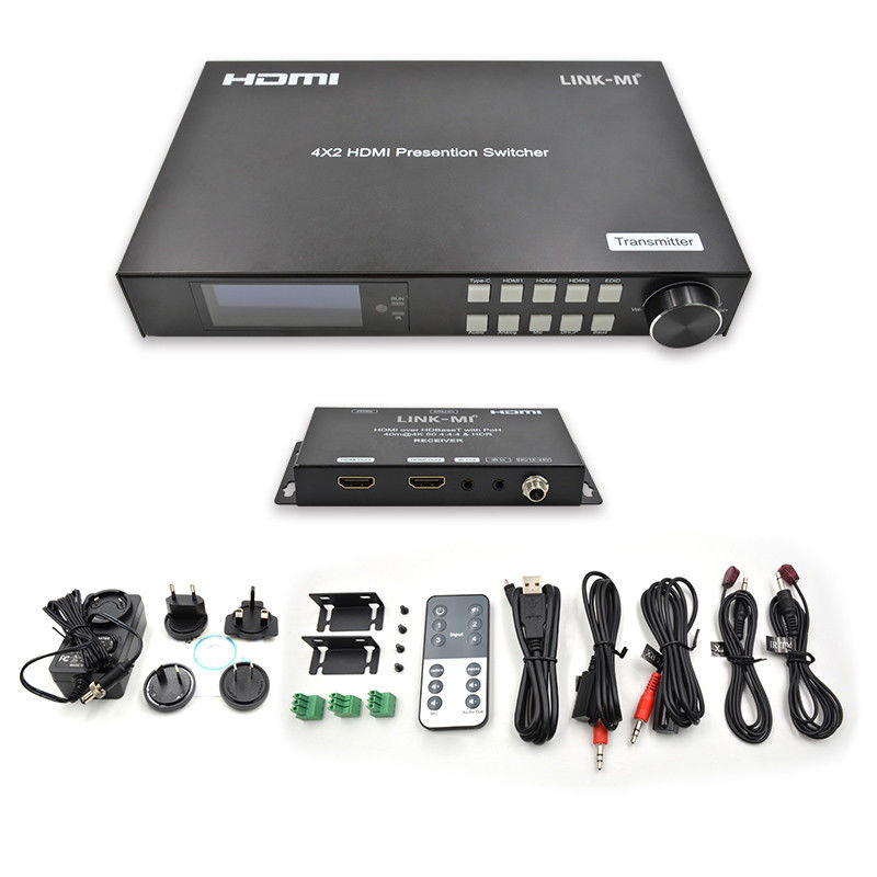18Gbps 4K Video HDMI Switch 2.0 HDBaseT Switch με εισόδους HDMI και USB - C