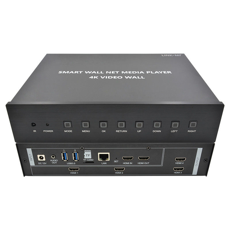 HDMI 2X2 4K Video Wall Controller Media Player TV Wall Processor Για 4 τηλεοράσεις