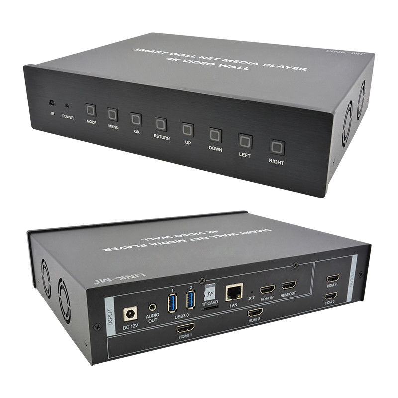 HDMI 2X2 4K Video Wall Controller Media Player TV Wall Processor Για 4 τηλεοράσεις