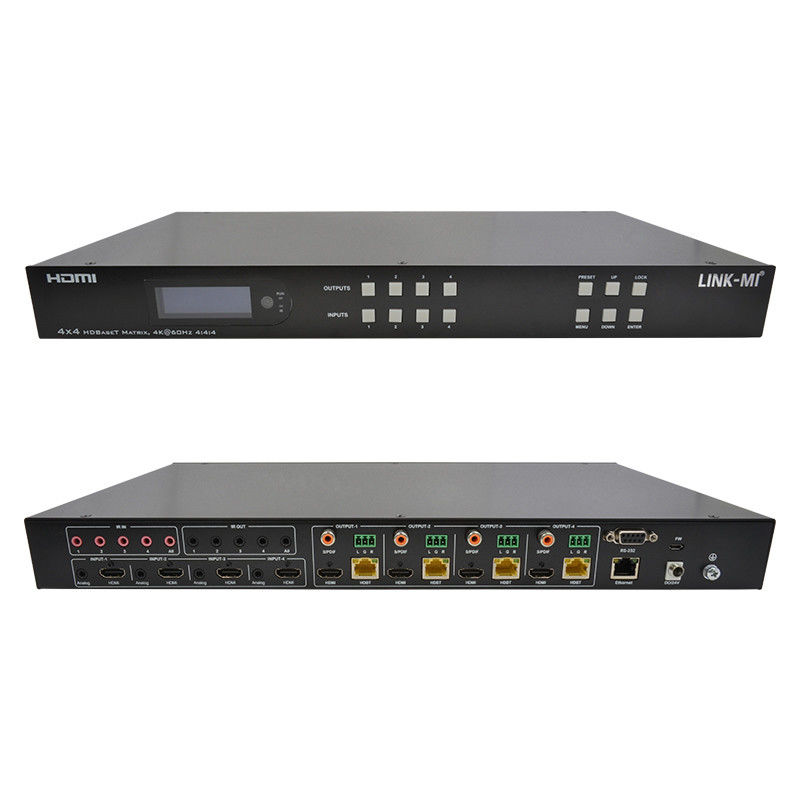 70m 4x4 HDMI Audio Matrix Switch με 4 HDMI Loop Out για 4 Port Video Switch