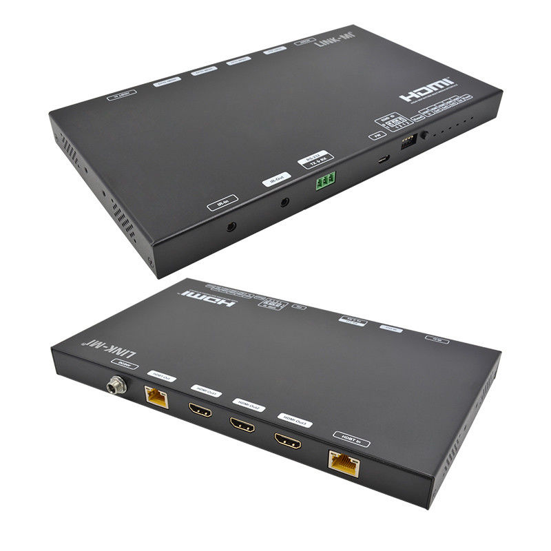 HDMI Extender 70M AV Over IP με HDMI Loop Out IR RS232 για επαναλήπτη βίντεο 4K60Hz