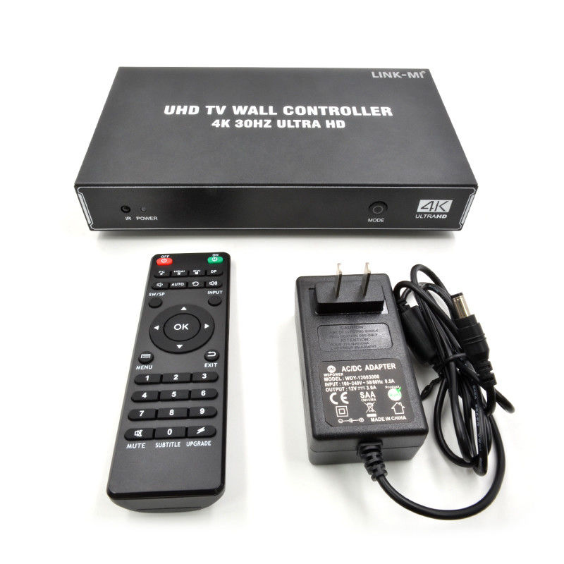 1X4 1X3 1X2 4K Ελεγκτής τοίχου βίντεο 30Hz 4 κανάλια HDMI TV Επεξεργαστής τοίχου βίντεο 2x2
