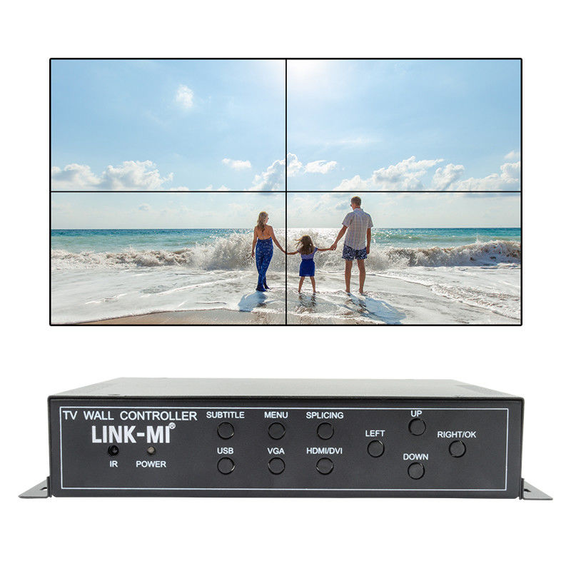 2X2 HDMI Video Wall Controller Υποστήριξη 1X4 1X3 1X2 TV Splicing Box για 4 οθόνες