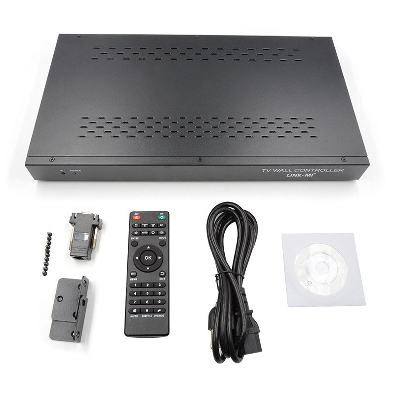 9 κανάλια HDMI Video Wall Controller 3X3 Ζουμ Υποτίτλοι Πολλαπλής οθόνης για διαφήμιση