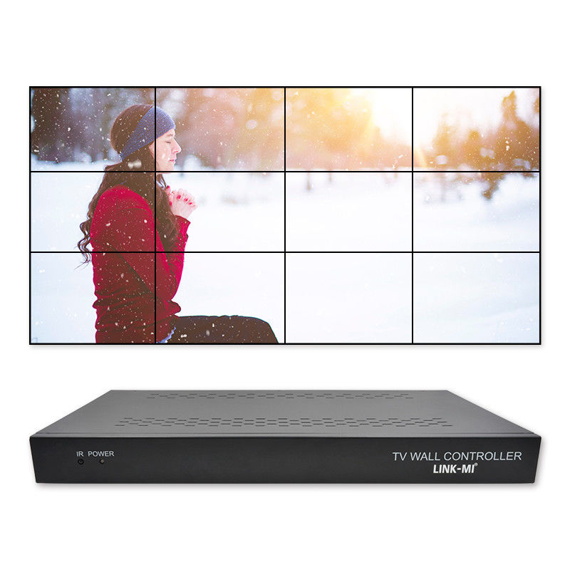 12 κανάλια 3x3 2x2 TV Wall Controller 3x4 Video Wall Display Controller 3,5mm