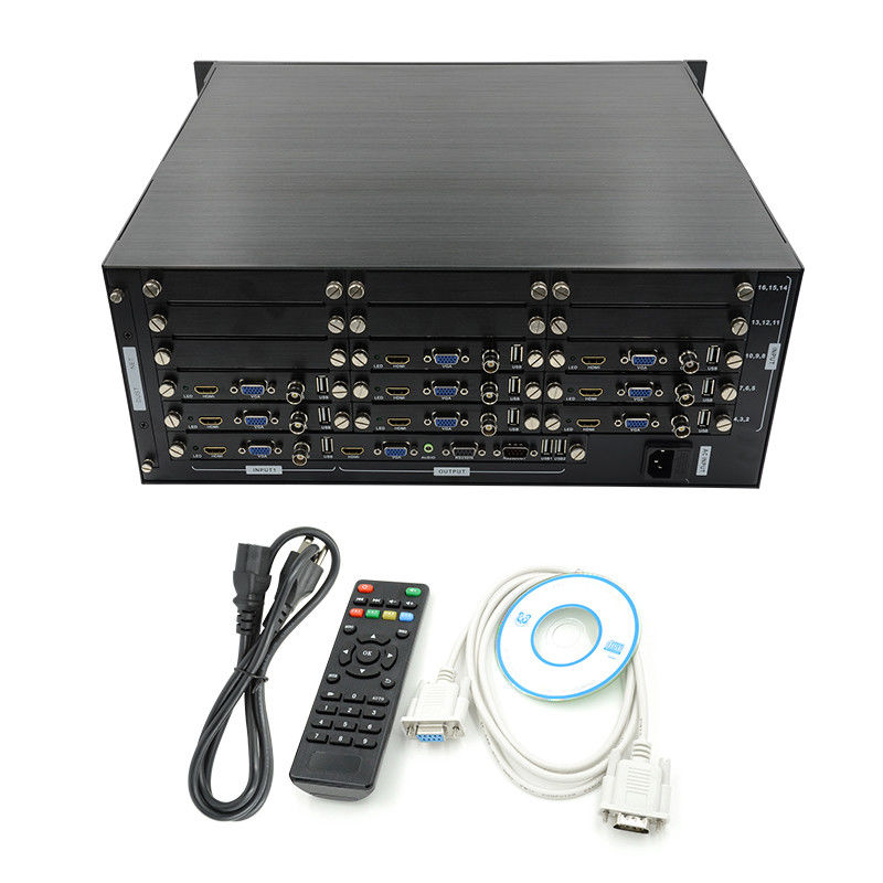 16 κανάλια βίντεο HDMI Multi Viewer VGA BNC σήμα εισόδου 1080P 16X1 HDMI Switch