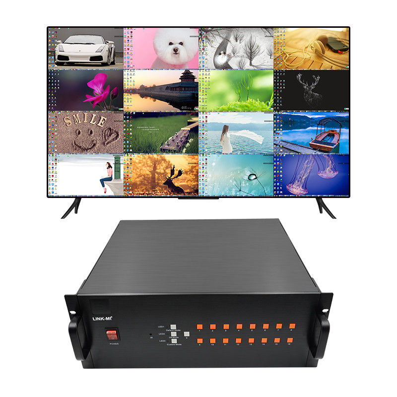 16 κανάλια βίντεο HDMI Multi Viewer VGA BNC σήμα εισόδου 1080P 16X1 HDMI Switch