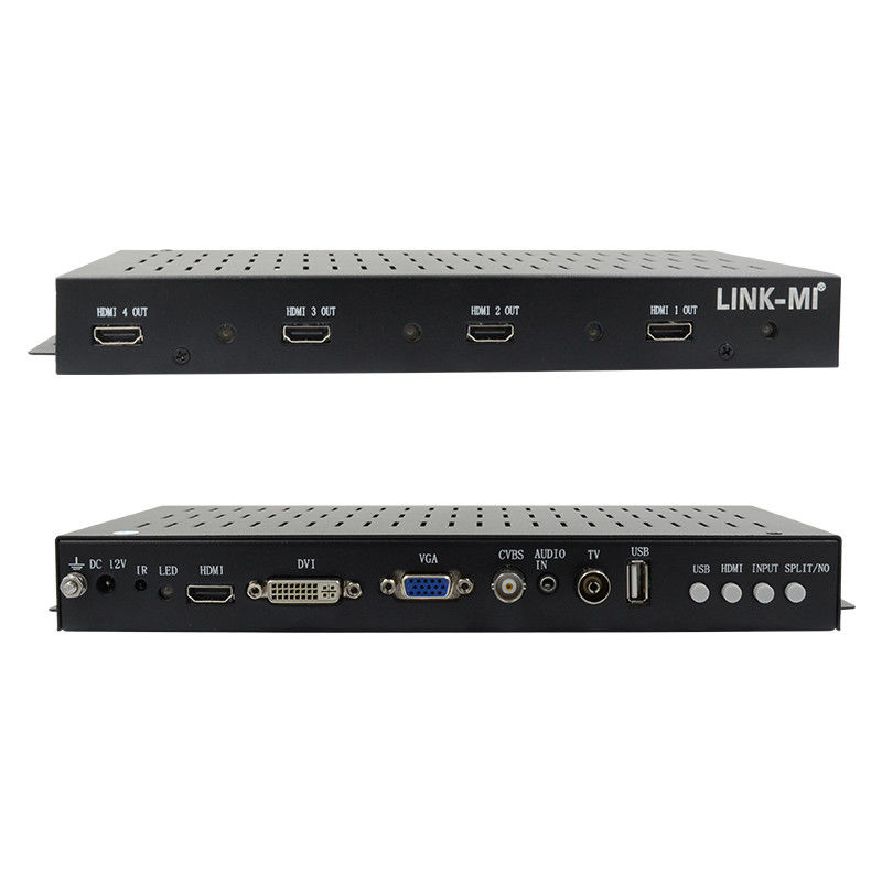 2X2 1X2 1X3 HDMI Video Wall Controller 1x4 1080P 90 μοίρες περιστροφή για οθόνη πορτρέτου