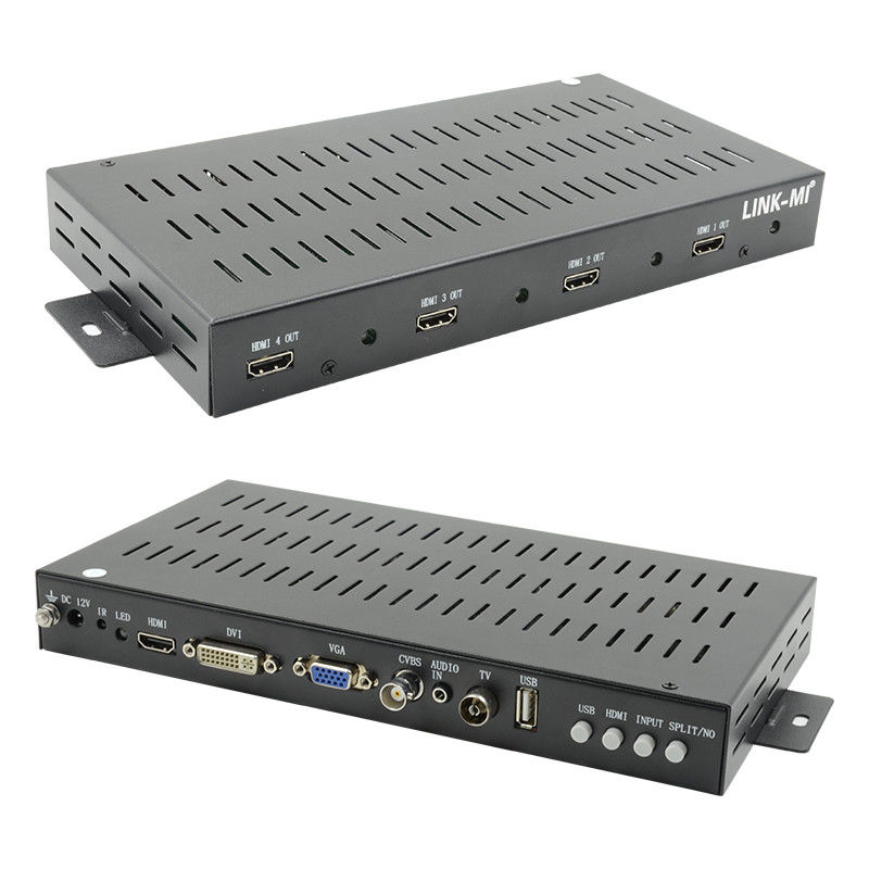 2X2 1X2 1X3 HDMI Video Wall Controller 1x4 1080P 90 μοίρες περιστροφή για οθόνη πορτρέτου