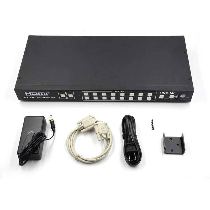 16X1 AV 4K Quad Multiviewer 16 σε 1 Out Seamless Video Switcher επεξεργαστής