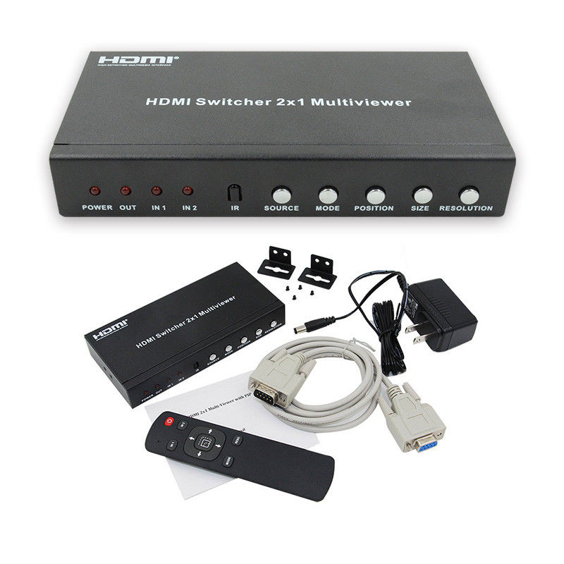 225MHz HDMI Quad Screen Splitter HDMI 2x1 πολυθέατρο με PIP 2 σε 1 έξοδο