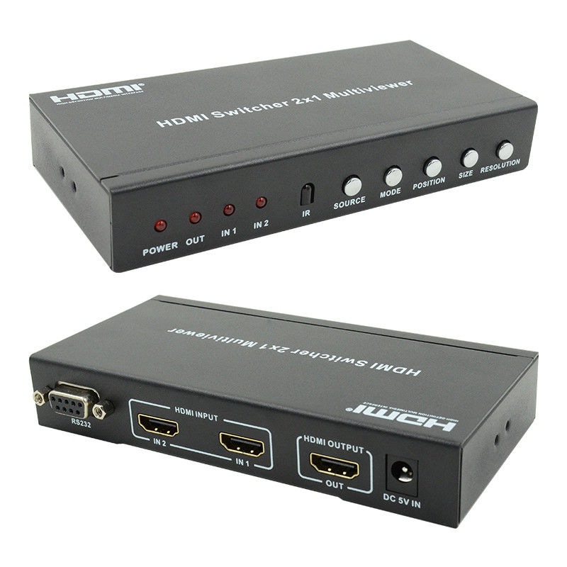 225MHz HDMI Quad Screen Splitter HDMI 2x1 πολυθέατρο με PIP 2 σε 1 έξοδο