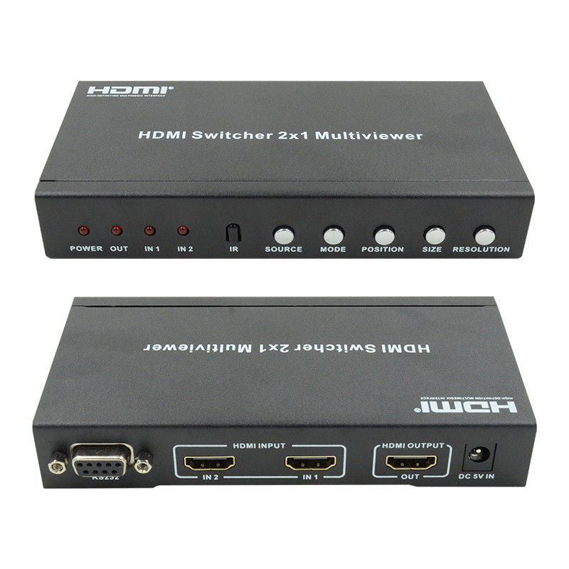 225MHz HDMI Quad Screen Splitter HDMI 2x1 πολυθέατρο με PIP 2 σε 1 έξοδο