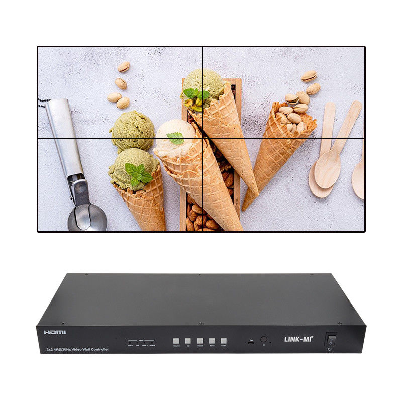 4K βίντεο τοίχος Matrix ελεγκτής 2x2 1x4 4x1 10x10 Splicing Display USB τύπου C DVI