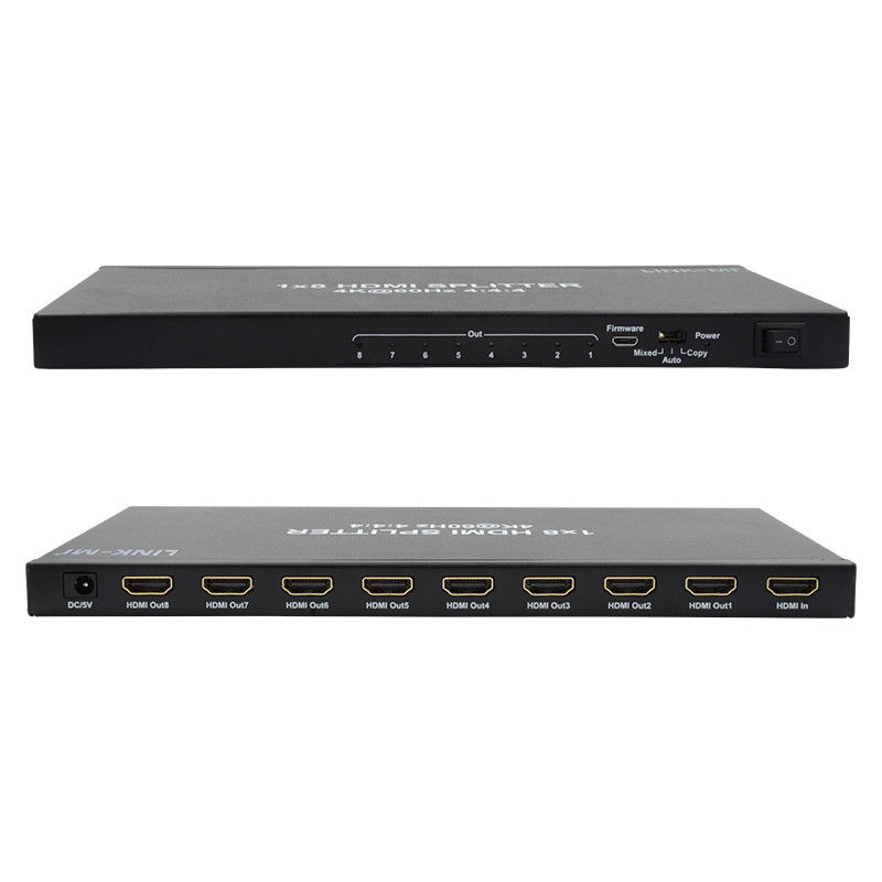 1/8 4K HDMI Splitter 1 σε 8 έξω 60Hz 3D 18G Video Audio Splitter για 8 οθόνες