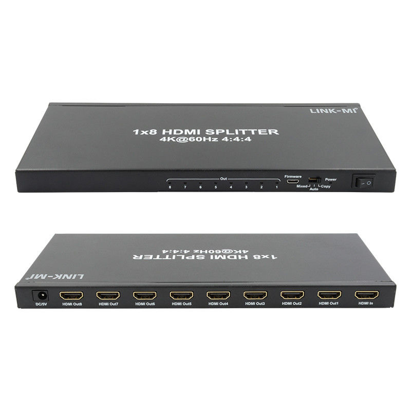 1/8 4K HDMI Splitter 1 σε 8 έξω 60Hz 3D 18G Video Audio Splitter για 8 οθόνες