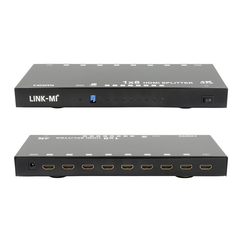 8 θύρες 4K HDMI Splitter Video Splitter 3d EDID 1 σε 8 εξωτερικός διπλασιαστής για 8 τηλεοράσεις
