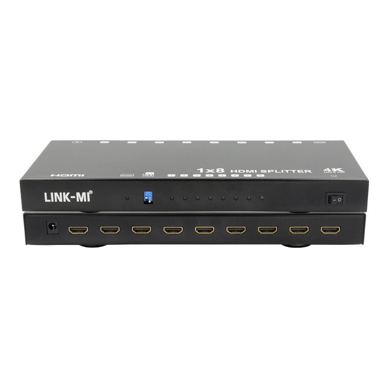 8 θύρες 4K HDMI Splitter Video Splitter 3d EDID 1 σε 8 εξωτερικός διπλασιαστής για 8 τηλεοράσεις