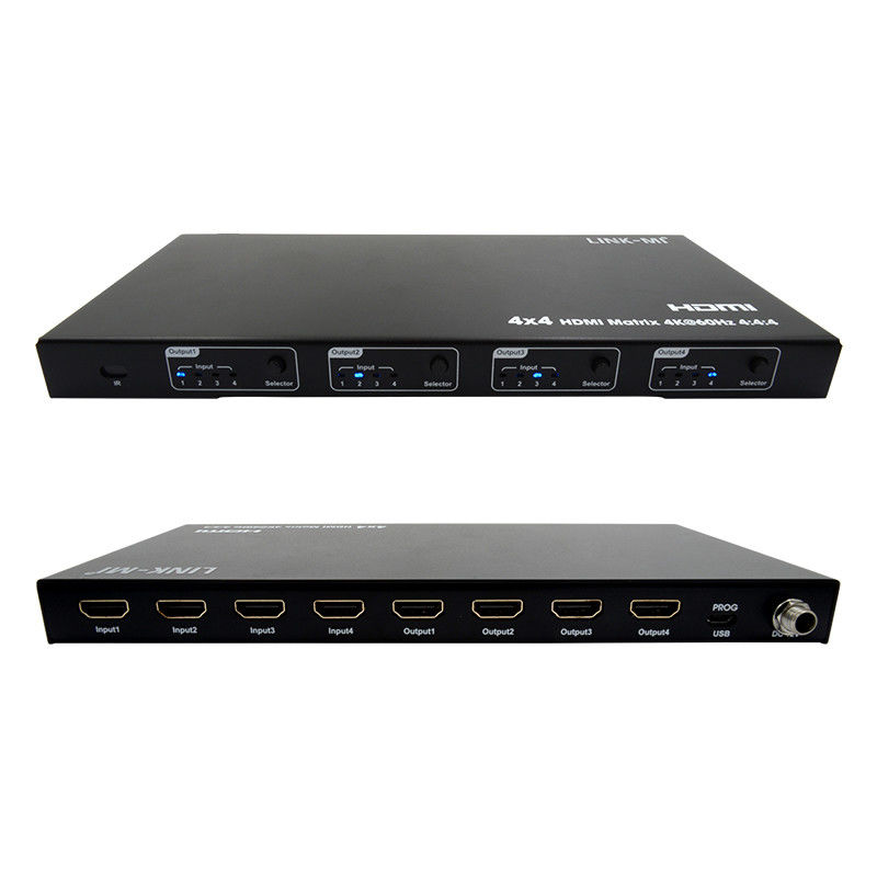 Rs232 4x4 HDMI Matrix Switch Υποστήριξη 4K 60Hz 18Gbps EDID 4 έως 4 HDMI Video Switch