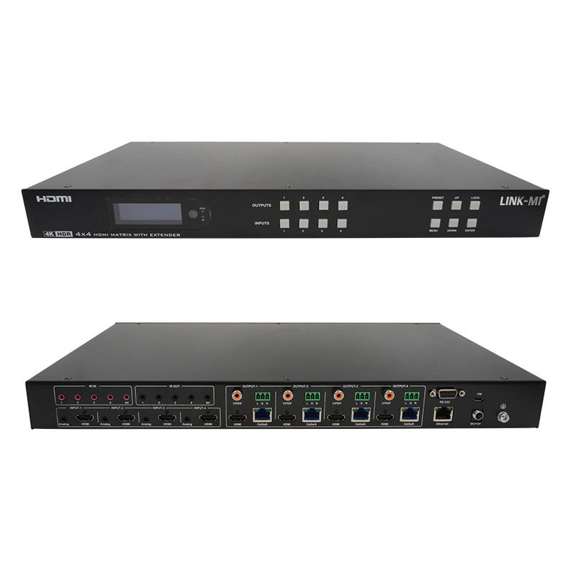 70m 4x4 HDMI Matrix Extender με 4 HDMI Loop Out 4K HDMI Matrix Switch
