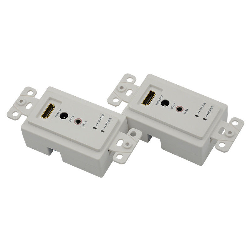 60m HDMI Wall Plate Extender πάνω από Single Cat5e Cat 6 σε HDMI Extender Υποστήριξη 3D IR