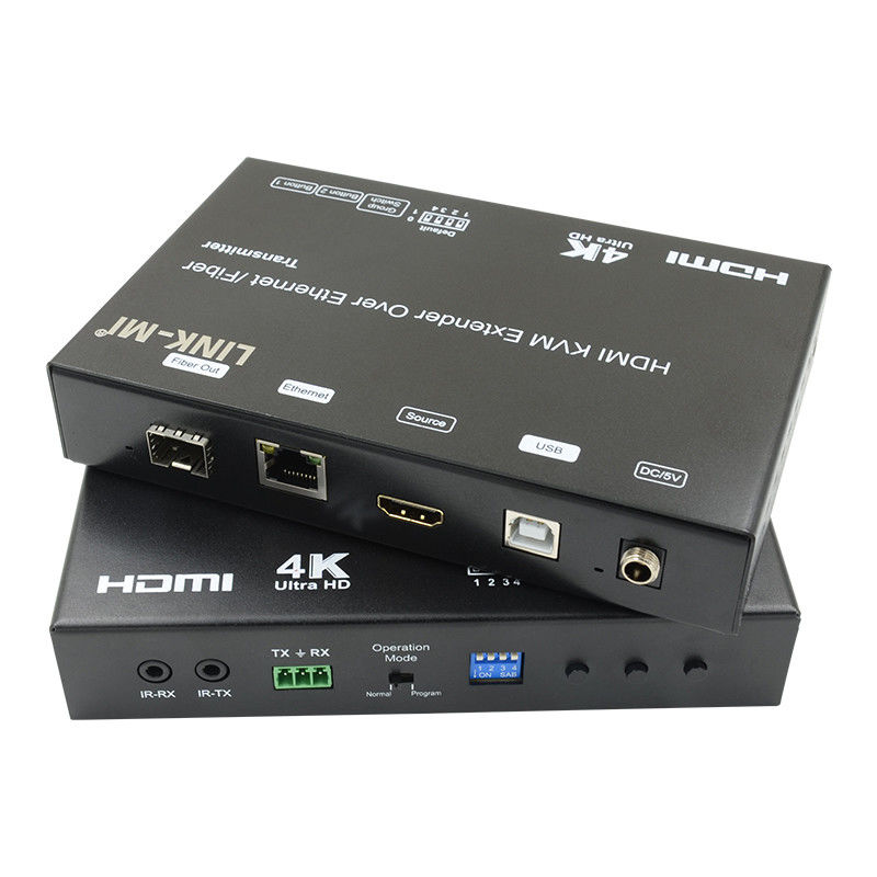 4K AV πάνω από IP Fiber HDMI KVM Extender Υποστήριξη Unicast Multicast Με USB RS232
