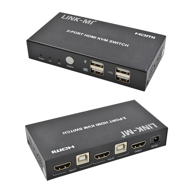4K 2Port HDMI KVM Switch Υποστήριξη 4K 30Hz USB Type B Port