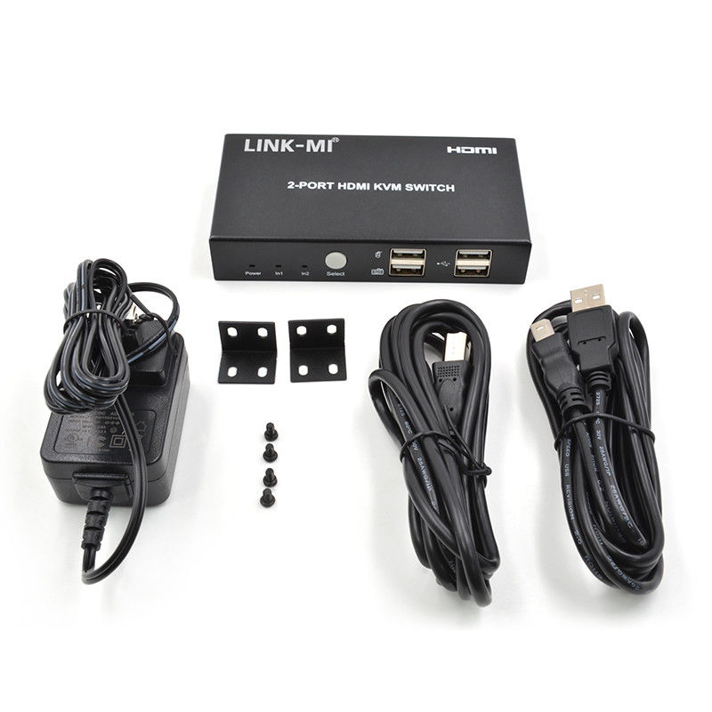 4K 2Port HDMI KVM Switch Υποστήριξη 4K 30Hz USB Type B Port