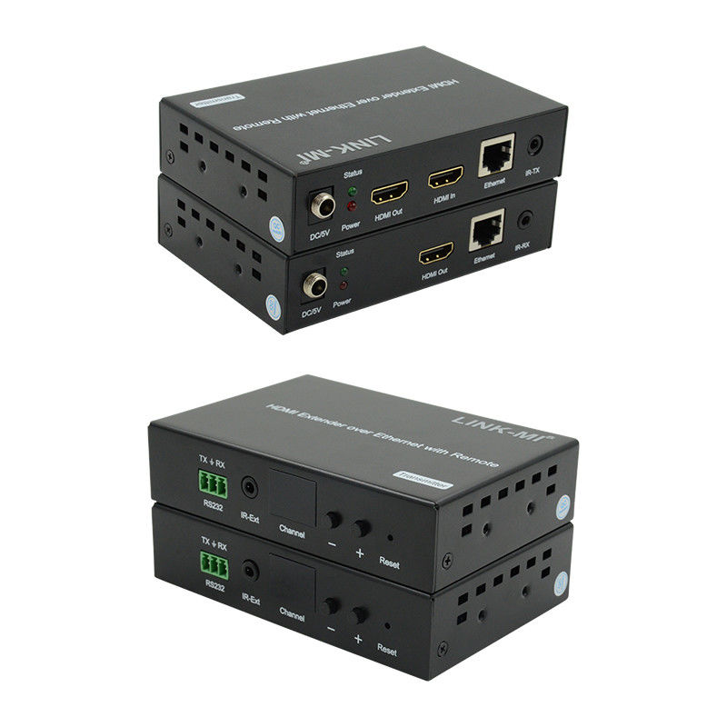 120M HDMI Extender Διανομή μέσω IP Extender με LED τηλεχειριστή RS232 AV μέσω IP