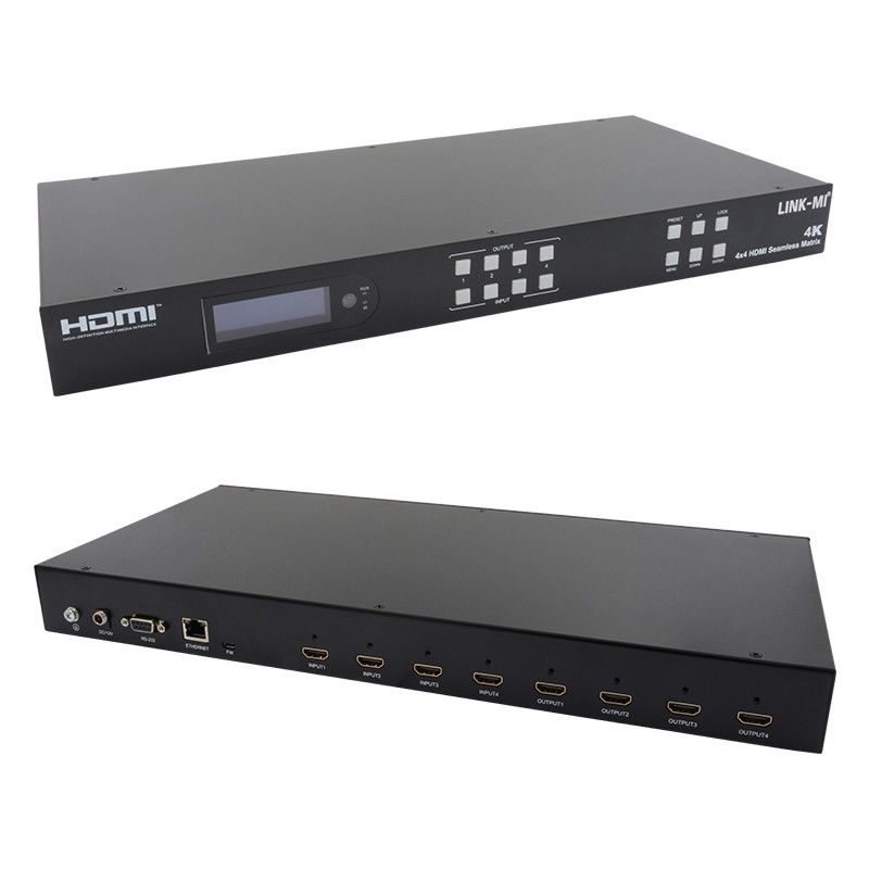 Ηλεκτρονικό διακόπτη τοίχου βίντεο 4K HDMI 2X2 4 σε 4 έξω