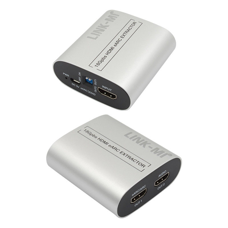 18Gbps HDMI Extractor Extractor 4K@60Hz CEC EDID HDMI EARC Audio Extractor Μετατροπέας