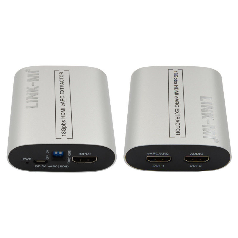 18Gbps HDMI Extractor Extractor 4K@60Hz CEC EDID HDMI EARC Audio Extractor Μετατροπέας