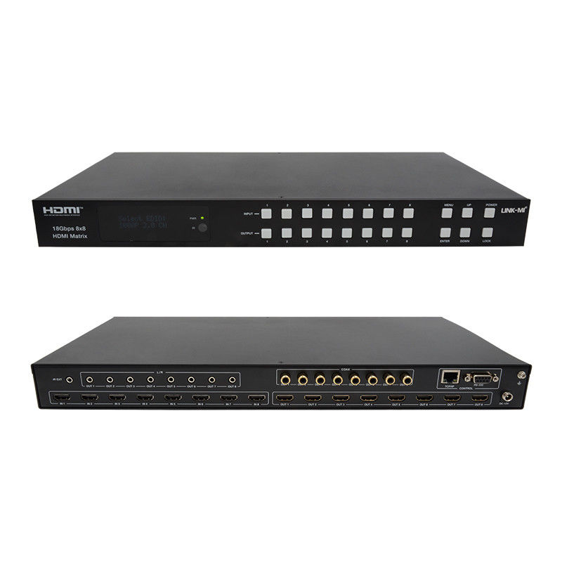 18Gbps 8x8 Matrix Switcher με λειτουργία ARC Υποστήριξη 4K2K 60Hz YUV 4:4:4