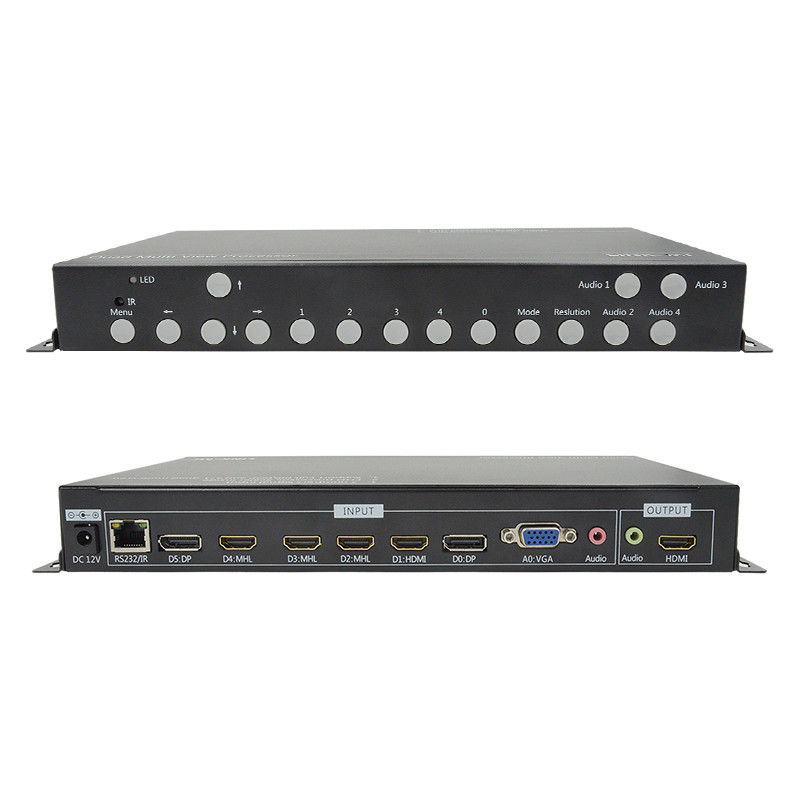 PIP POP HDMI Multi Viewer 4k 4x1 με IR τηλεχειριστήριο RS232