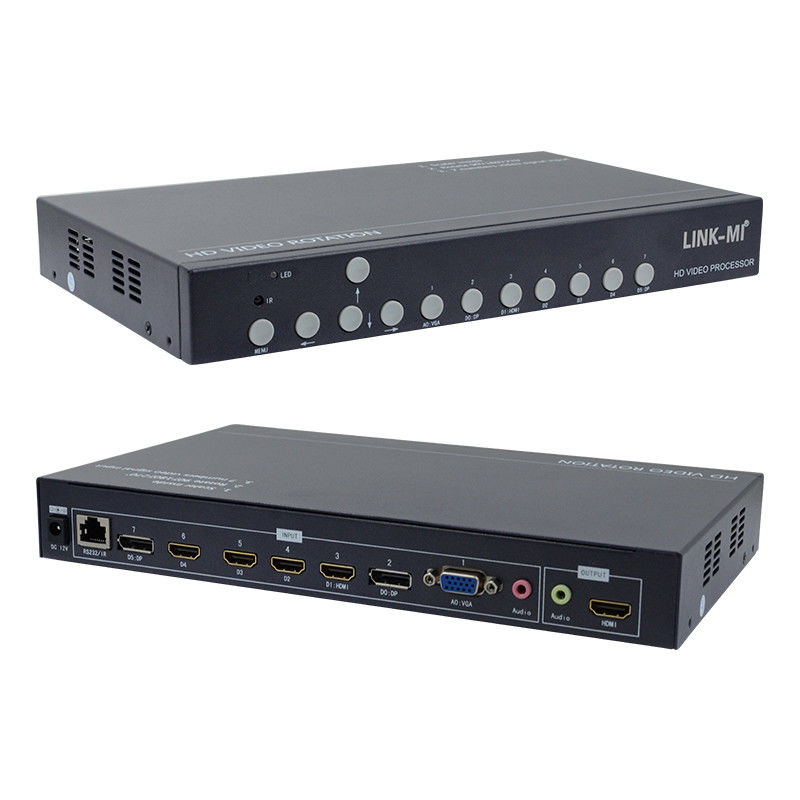 12V HDMI Video Wall Controller Βίντεο περιστροφέας 90 180 270 βαθμούς HD βίντεο αναβάθμιση περιστροφικό διακόπτη
