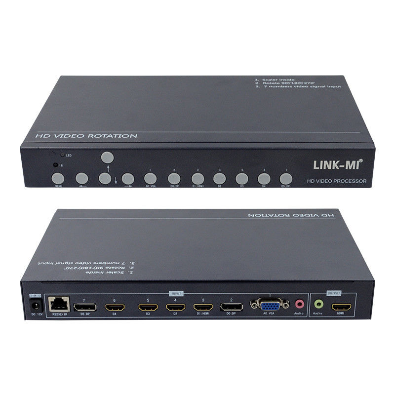 12V HDMI Video Wall Controller Βίντεο περιστροφέας 90 180 270 βαθμούς HD βίντεο αναβάθμιση περιστροφικό διακόπτη