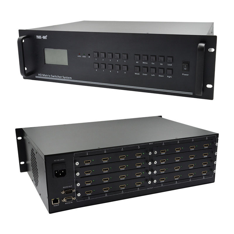 16 In 16 Out HDMI Matrix Switch 4K 16X16 Βίντεο Matrix Υποστήριξη VGA DVI SDI εισόδου σήματος