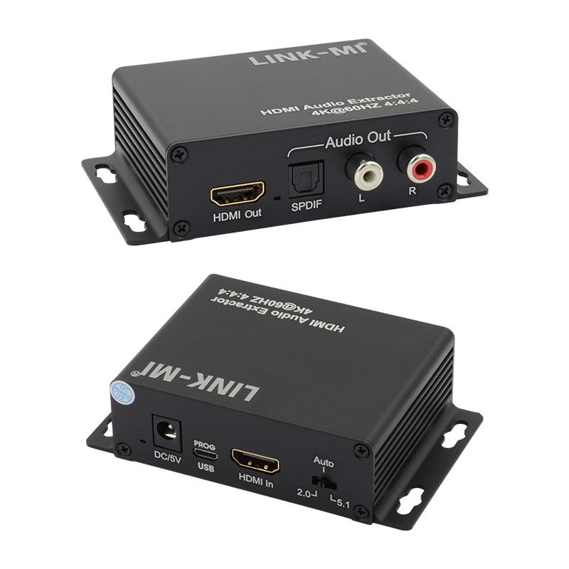 18Gbps 4K 1080P HDMI Audio Extractor Υποστήριξη EDID 3D Για δορυφορικούς δέκτες Apple TV