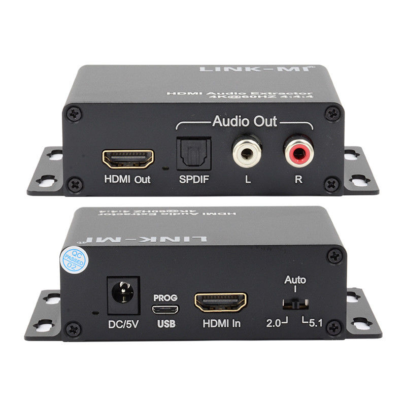 18Gbps 4K 1080P HDMI Audio Extractor Υποστήριξη EDID 3D Για δορυφορικούς δέκτες Apple TV