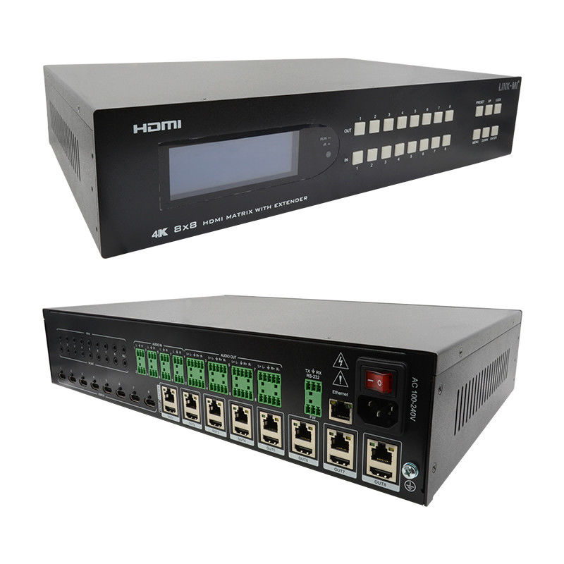 8X8 HDMI Matrix Extender έως 70m 8 HDMI Loop Out 4K60Hz HDMI Βίντεο Switch