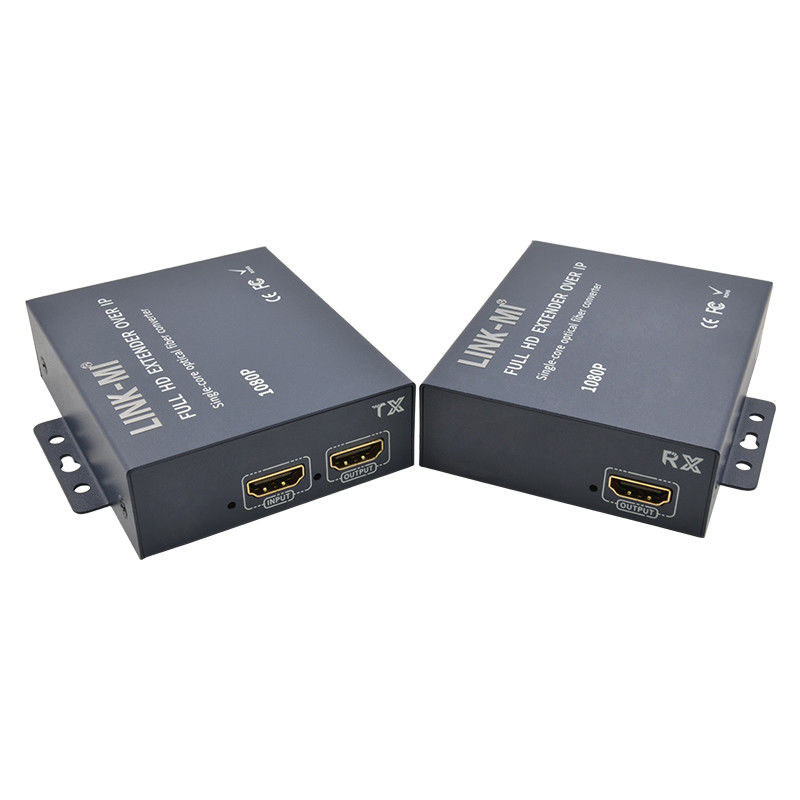 20 χλμ HDMI επεκτάτης μέσω ινών με βρόχο για 1080P SC / FC μονάδα ινών